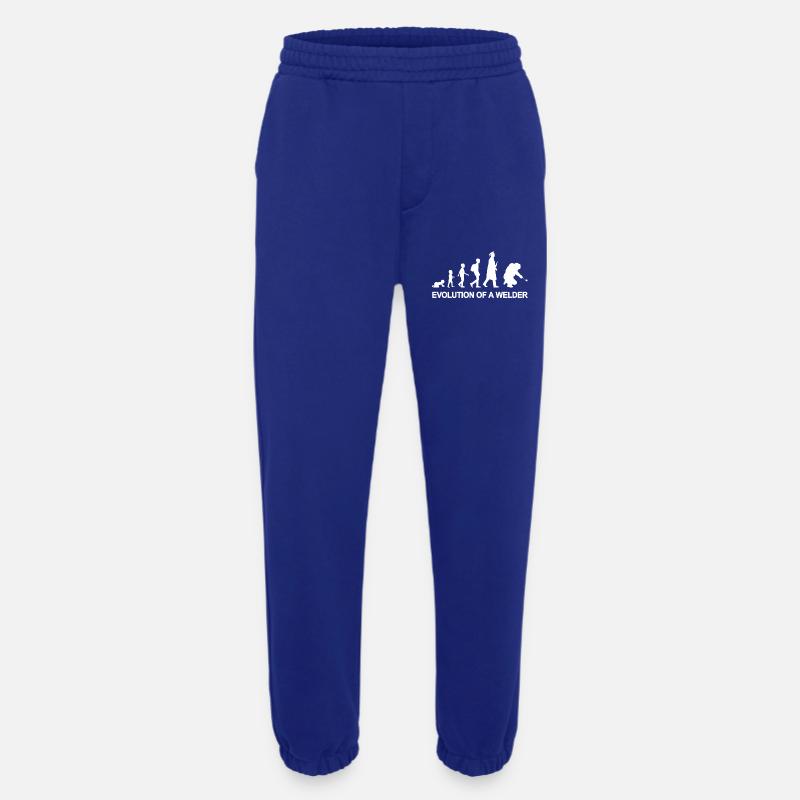 Evolution of a welder - Heavyweight Jogging Pants - made by SPREAD  - Iconic Blue
