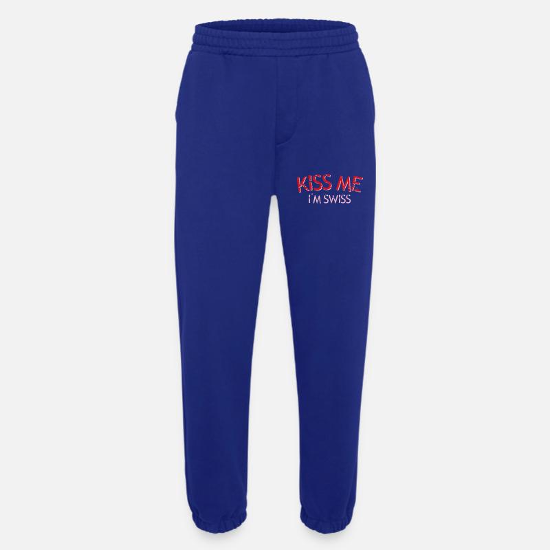 Küss mich Ich bin Schweizer - Heavyweight Jogginghose - made by SPREAD  - Iconic Blue
