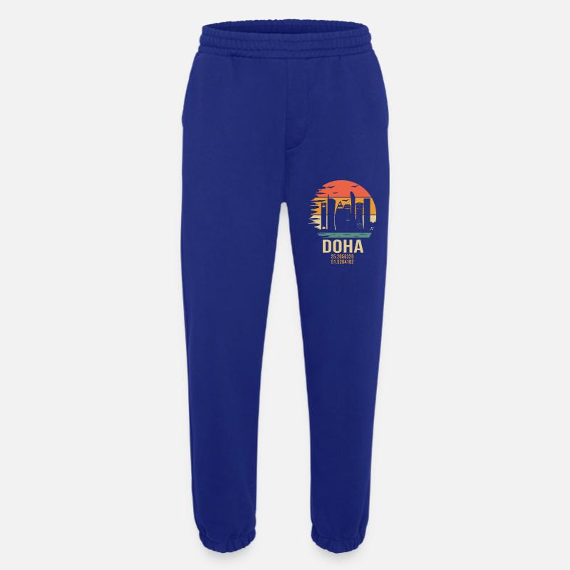 Katar Doha Doha Katar - Heavyweight Jogginghose - made by SPREAD  - Iconic Blue