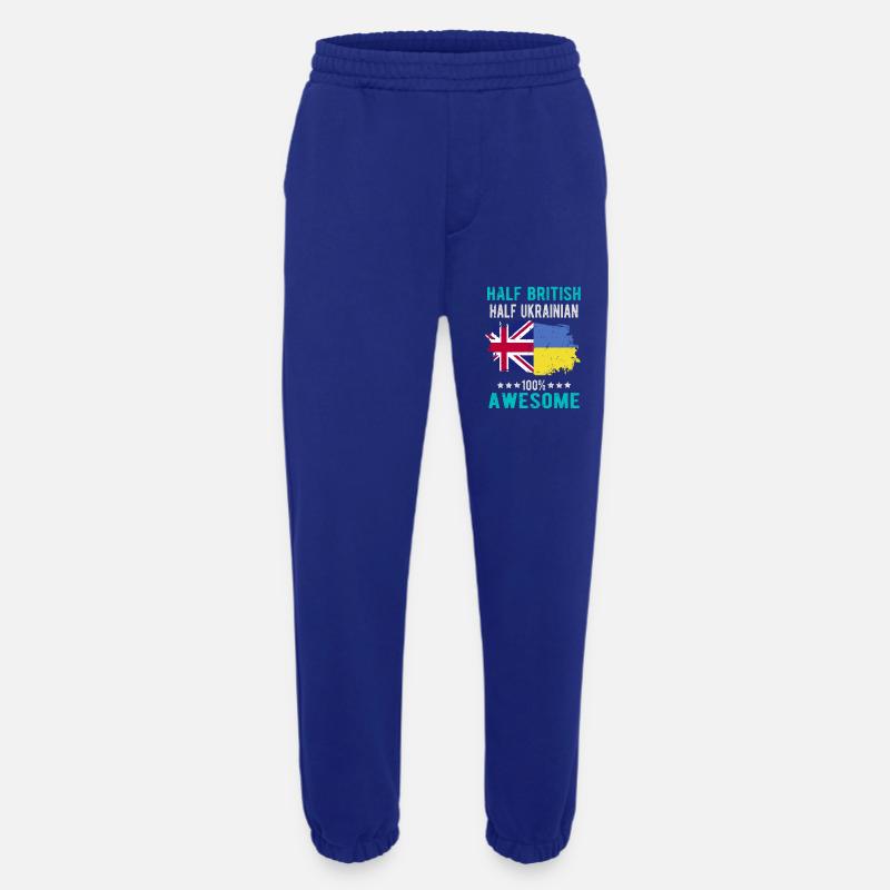 Halb Brite Halb Ukrainer - Heavyweight Jogginghose - made by SPREAD  - Iconic Blue