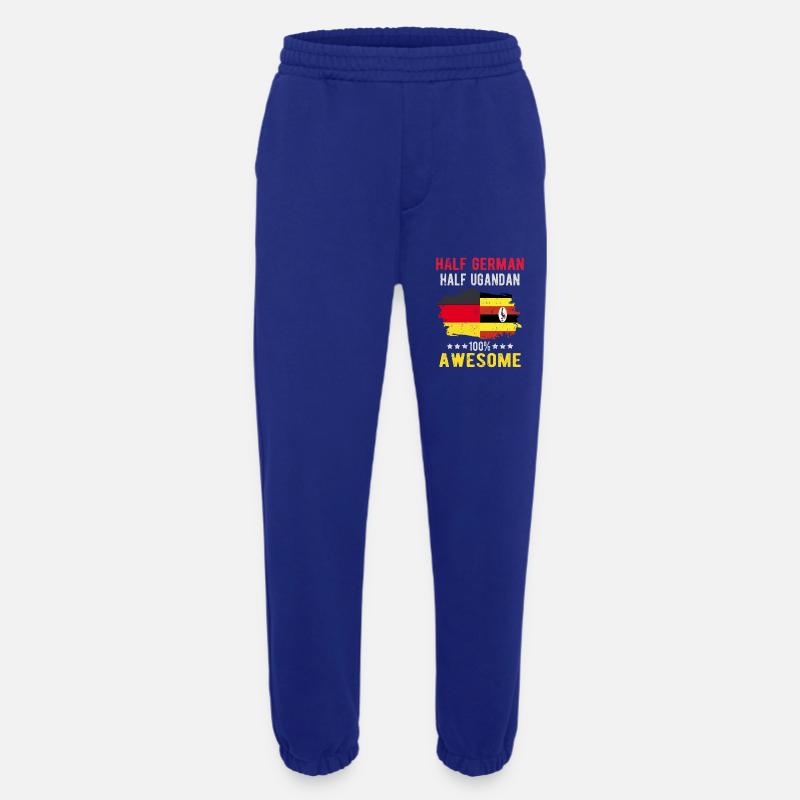 Half German half Ugandans - Heavyweight Jogging Pants - made by SPREAD  - Iconic Blue