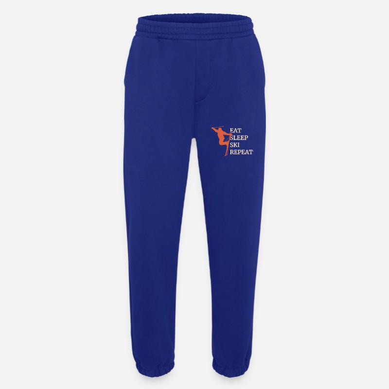 Eat Sleep Ski Repeat - Heavyweight Jogging Pants - made by SPREAD - Iconic Blue