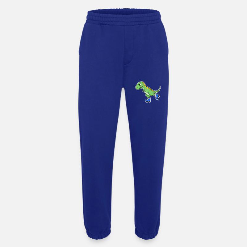 Inline Skating Dinosaurier - Heavyweight Jogginghose - made by SPREAD  - Iconic Blue