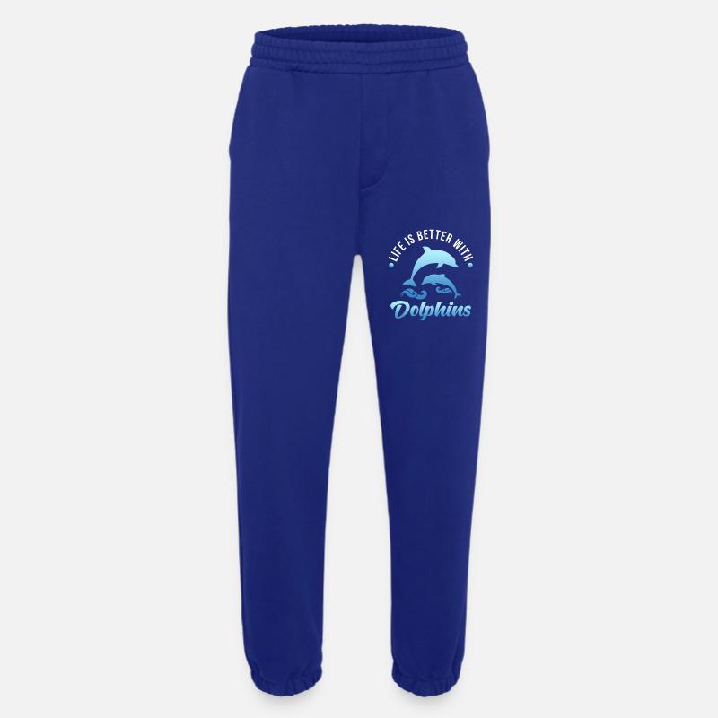 dolphin - Heavyweight Jogging Pants - made by SPREAD  - Iconic Blue