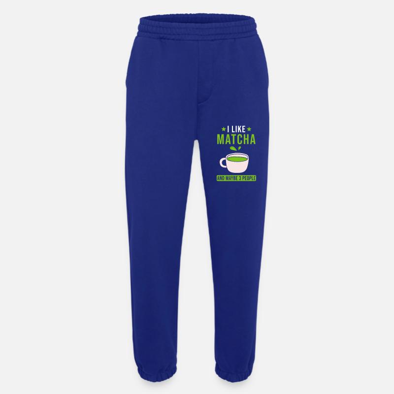 Matcha Tee Spruch - Heavyweight Jogginghose - made by SPREAD  - Iconic Blue