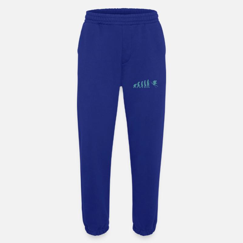 Ski Evolution Tshirt - Heavyweight Jogginghose - made by SPREAD  - Iconic Blue