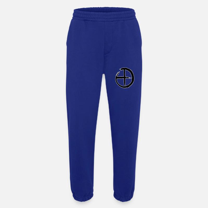 Symbole d’astrologie de Mars - Pantalon de jogging bio épais fabriqué en UE - Iconic Blue