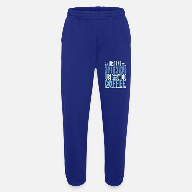 Sound technician coffee saying - Heavyweight Jogging Pants - made by SPREAD - Iconic Blue