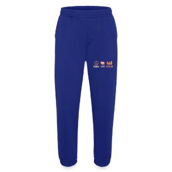 Paix amour biscuits de Noël - Pantalon de jogging bio épais fabriqué en UE - Iconic Blue - Devant