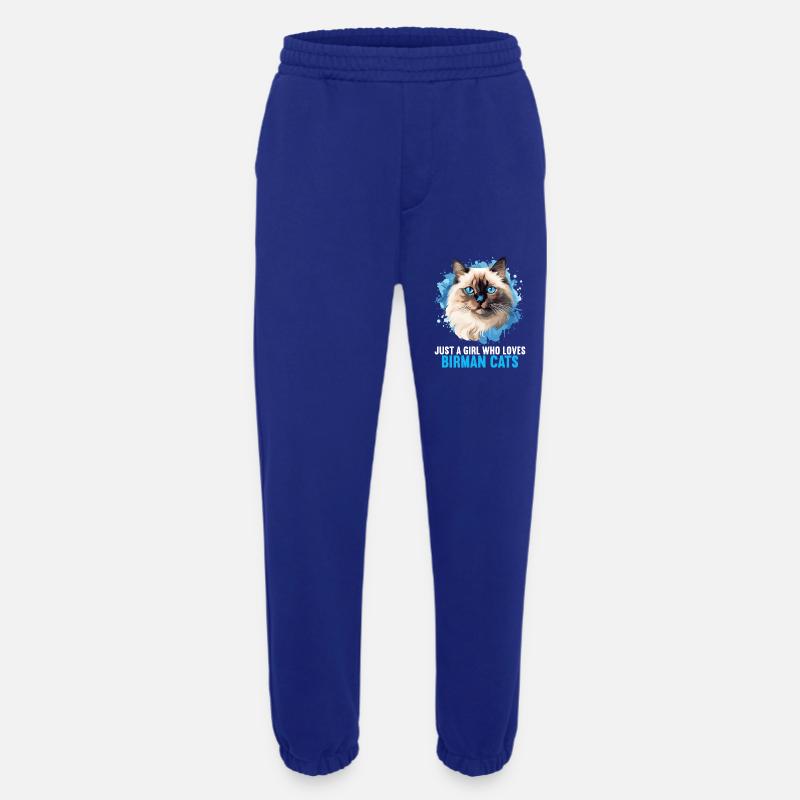Birman Cat Birma Katze - Heavyweight Jogging Pants - made by SPREAD  - Iconic Blue