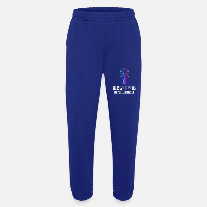 Guitar multi-stringed interested - Heavyweight Jogging Pants - made by SPREAD  - Iconic Blue