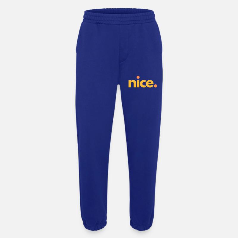 nice.04 - Heavyweight Jogging Pants - made by SPREAD  - Iconic Blue