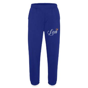 Lea Name for Women Kids Toddlers - Lea Custom Name - Heavyweight Jogging Pants - made by SPREAD  - Iconic Blue - Front