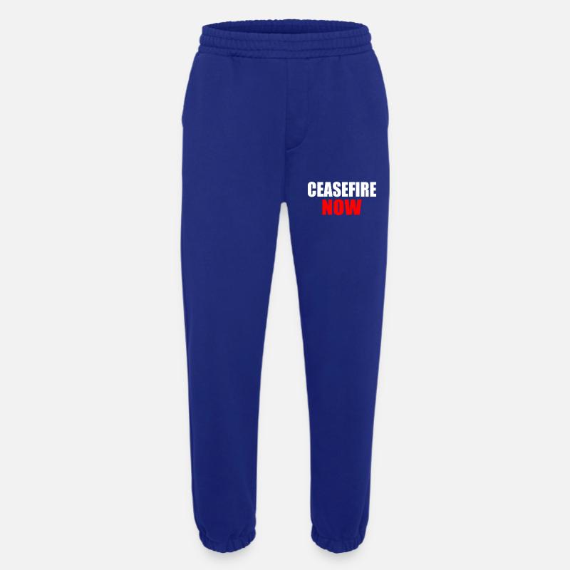 Ceasefire now - Heavyweight Jogginghose - made by SPREAD  - Iconic Blue