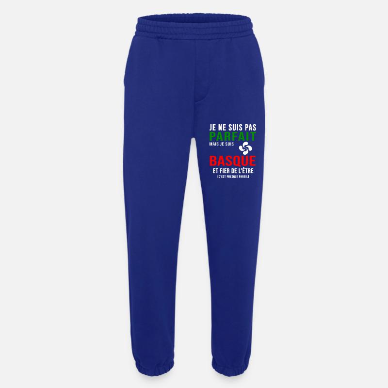 Baque pays basque parfait basque - Pantalon de jogging bio épais fabriqué en UE - Iconic Blue