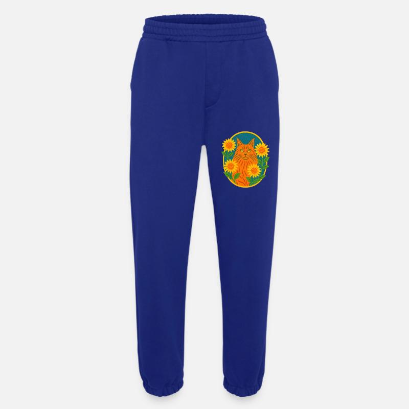 Ginger Kitty Katze - Heavyweight Jogginghose - made by SPREAD  - Iconic Blue