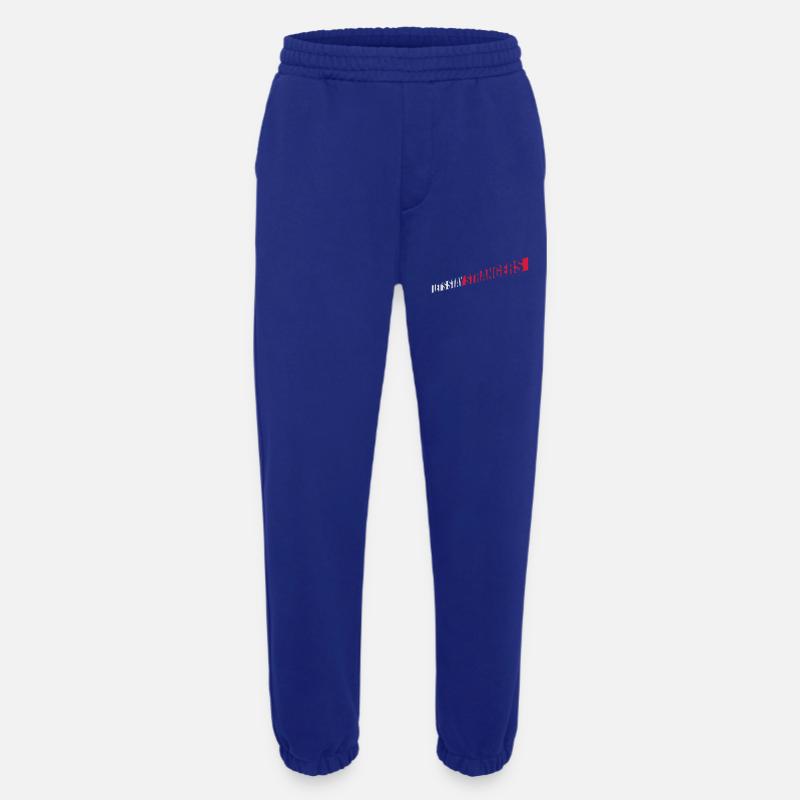 Citation Restons Strangers - Pantalon de jogging bio épais fabriqué en UE - Iconic Blue