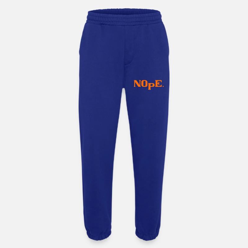 Nope - Heavyweight Jogging Pants - made by SPREAD  - Iconic Blue