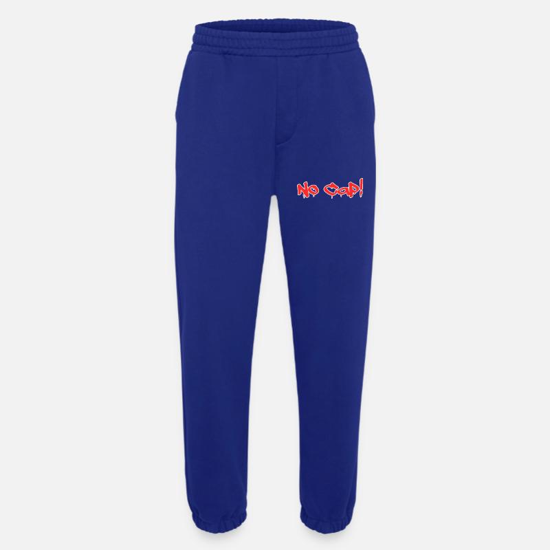 Pas de Cap ! - Style graffiti - Pantalon de jogging bio épais fabriqué en UE - Iconic Blue