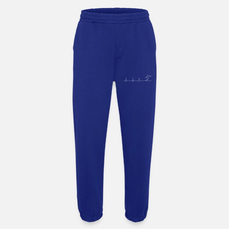 Pulse Runner Jumping Silhouette - Heavyweight Jogging Pants - made by SPREAD  - Iconic Blue