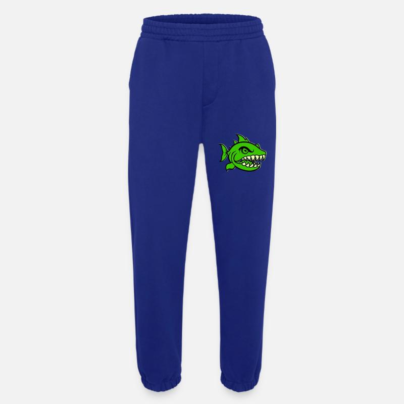 piranha comic fish - Heavyweight Jogginghose - made by SPREAD  - Iconic Blue