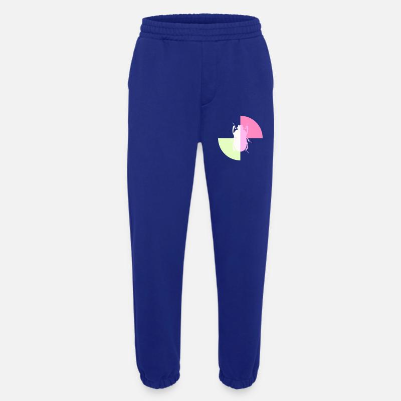 Duo White Pastel Pink - Heavyweight Jogging Pants - made by SPREAD  - Iconic Blue