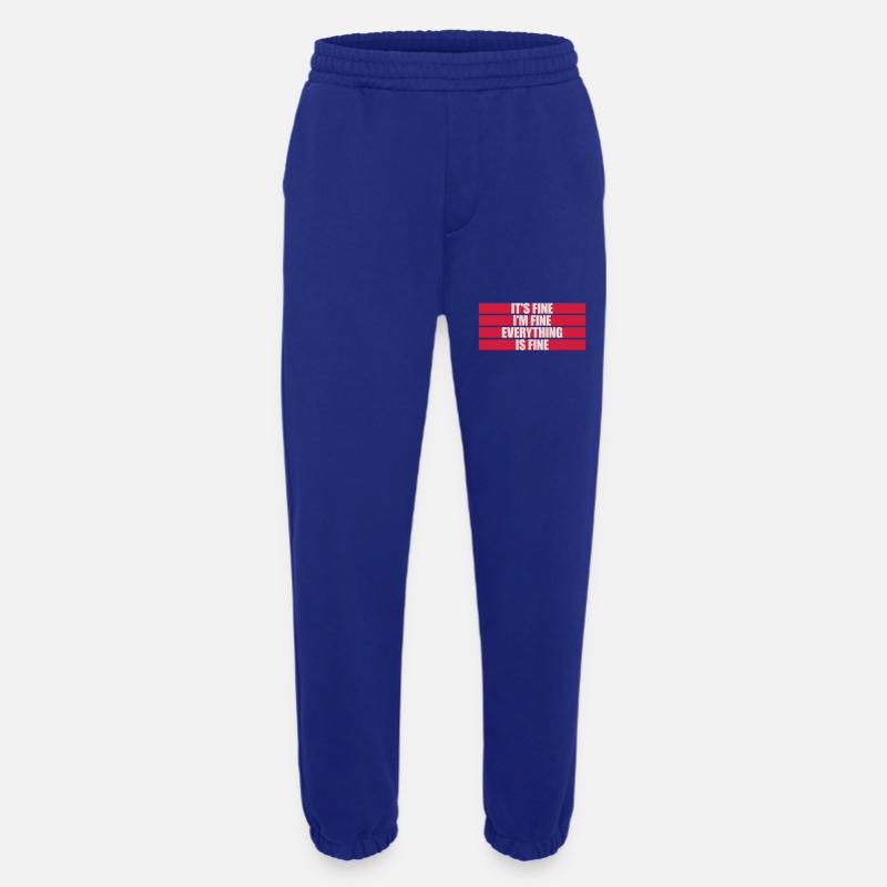 everything is fine Zitat - Heavyweight Jogginghose - made by SPREAD  - Iconic Blue