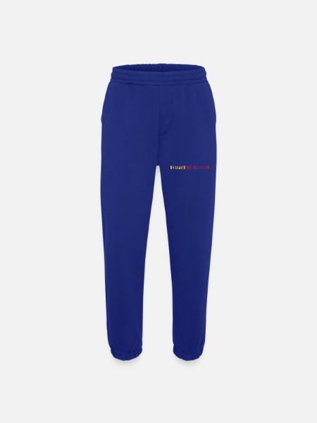 crypto is for virgins - Heavyweight Jogging Pants - made by SPREAD  - Iconic Blue