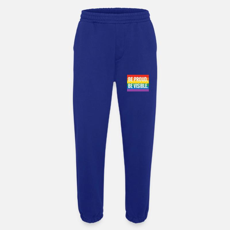 Rainbow Pride Statement Design - Heavyweight Jogging Pants - made by SPREAD  - Iconic Blue