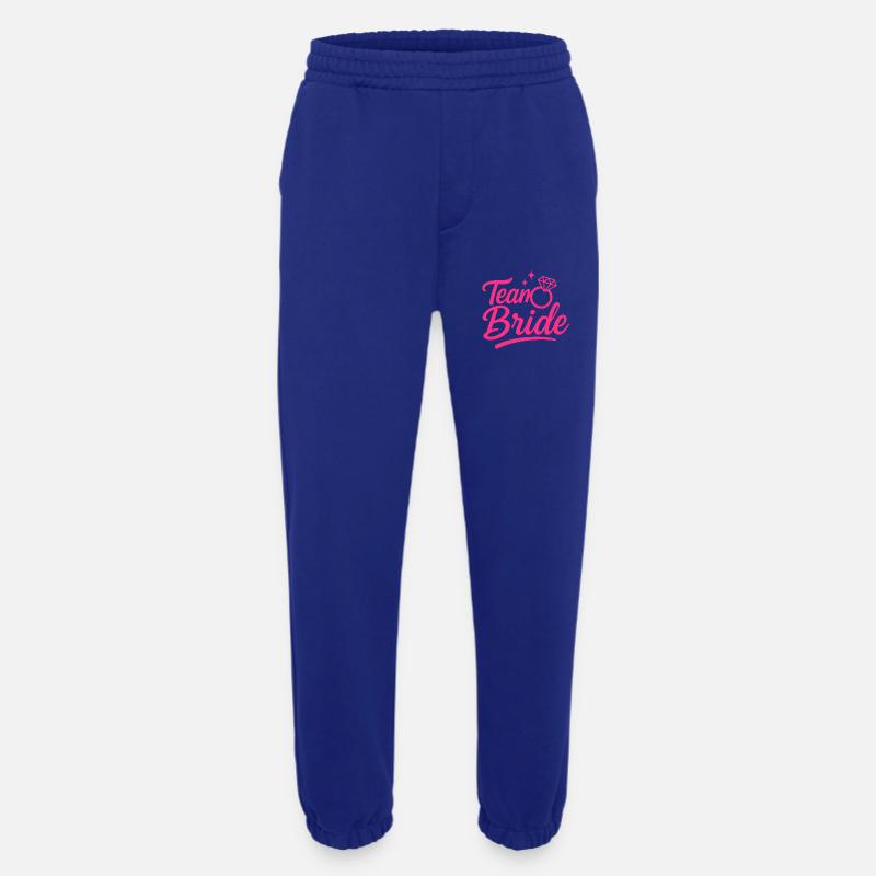 Team Bride Pink Ring Script - Heavyweight Jogginghose - made by SPREAD  - Iconic Blue