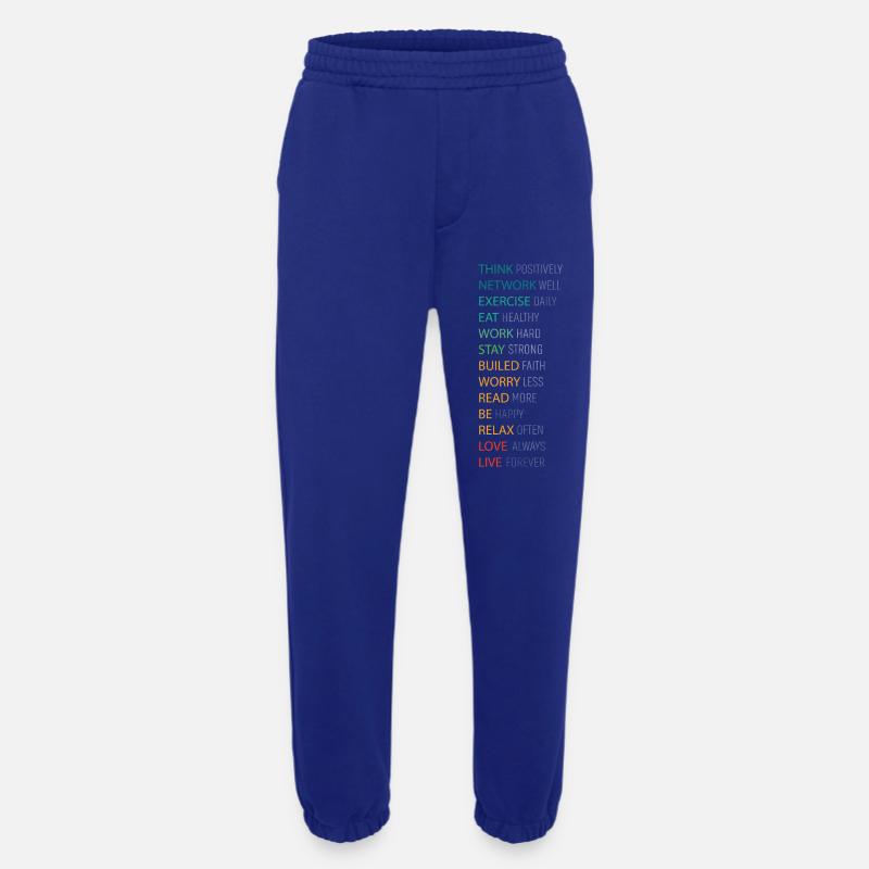 THINK POSITIVE - Heavyweight Jogginghose - made by SPREAD - Iconic Blue