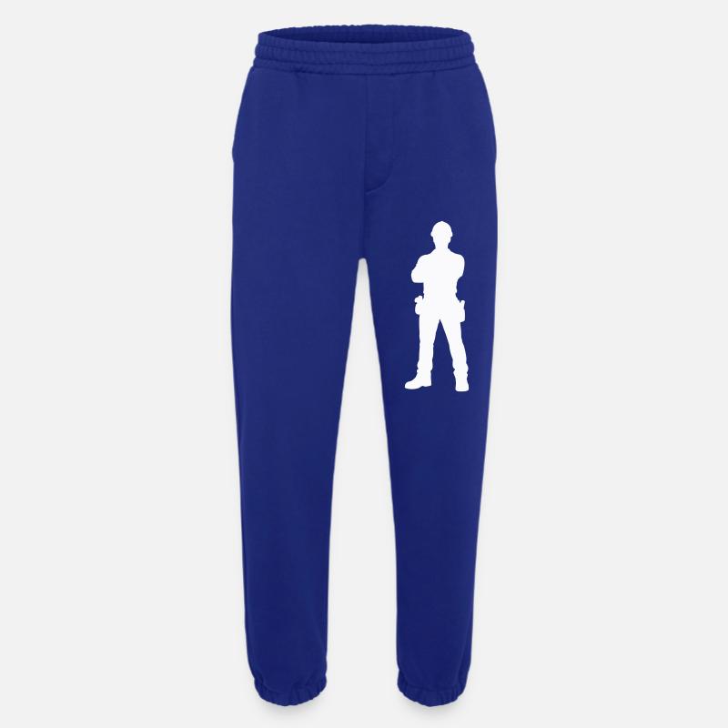 Bauarbeiter Bau Silhouette - Heavyweight Jogginghose - made by SPREAD  - Iconic Blue