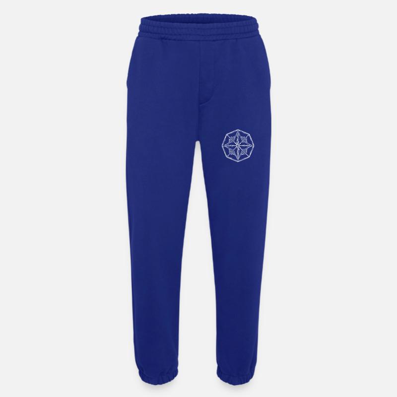 Geometrie Muster Form - Heavyweight Jogginghose - made by SPREAD - Iconic Blue