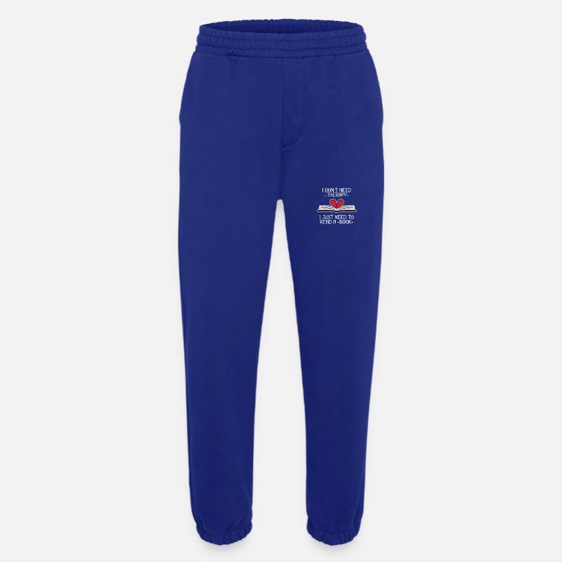 Buch Bücher Spruch Lesen Geschenk - Heavyweight Jogginghose - made by SPREAD  - Iconic Blue