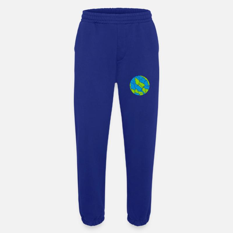 Bunter Ball Risse Muster - Heavyweight Jogginghose - made by SPREAD  - Iconic Blue