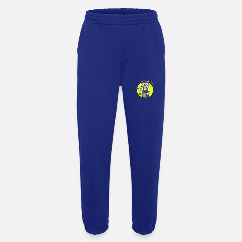 Retro Gärtner-Katze - Heavyweight Jogginghose - made by SPREAD  - Iconic Blue