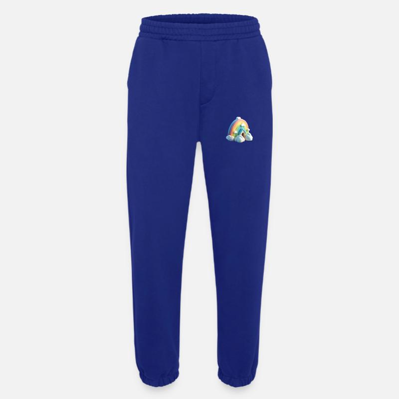Regenbogen mit Haus - Heavyweight Jogginghose - made by SPREAD  - Iconic Blue