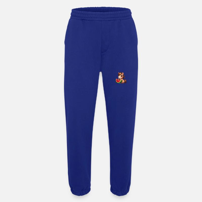 Fruité Cheval d’été Pastèque - Pantalon de jogging bio épais fabriqué en UE - Iconic Blue