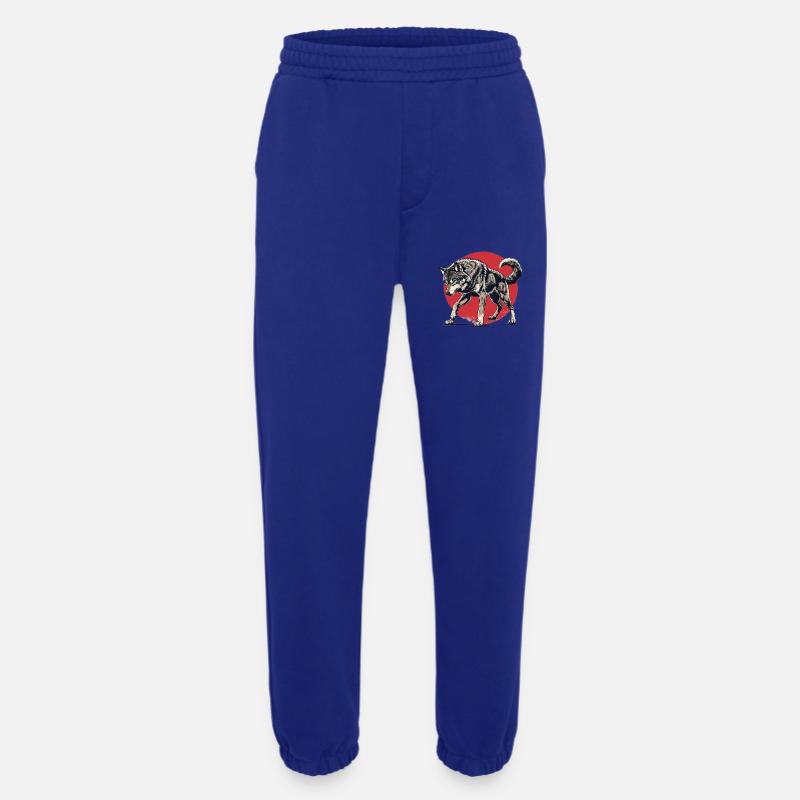 Epischer Wolf - Heavyweight Jogginghose - made by SPREAD  - Iconic Blue
