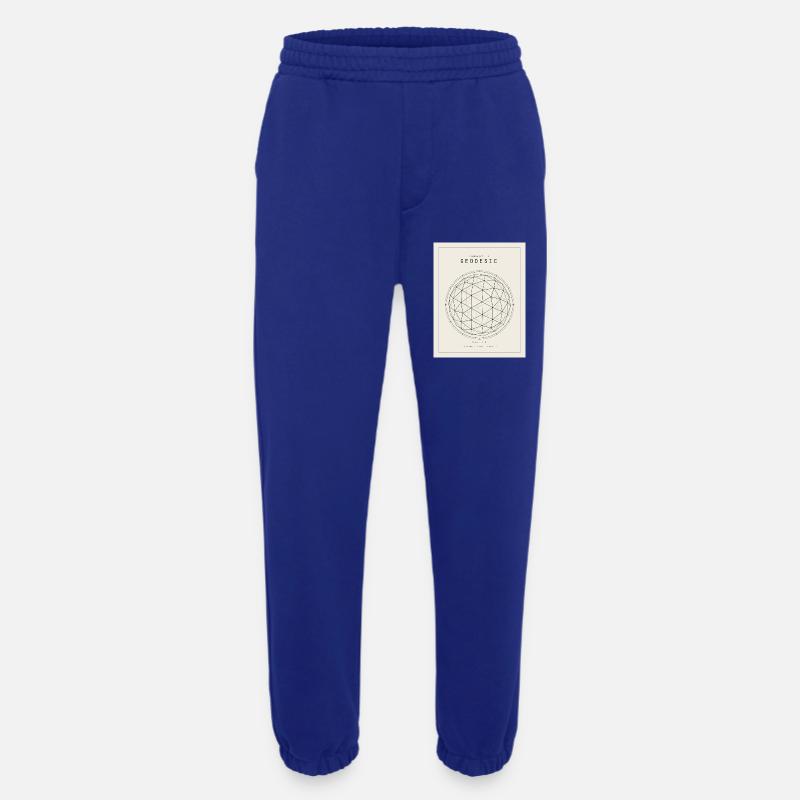 Geodesische Sphäre Geometrie Muster - Heavyweight Jogginghose - made by SPREAD  - Iconic Blue