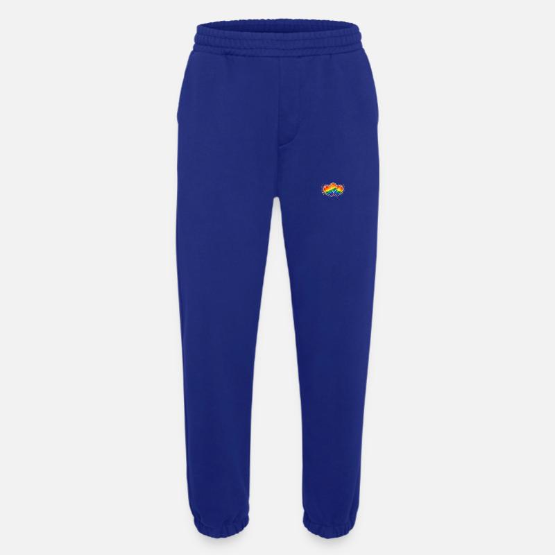 Double Heart Rainbow Splendor - Heavyweight Jogging Pants - made by SPREAD  - Iconic Blue