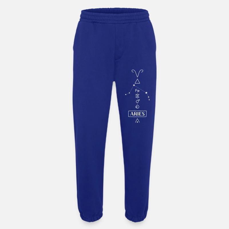 Aries - Widder Sternzeichen - weiss - Heavyweight Jogginghose - made by SPREAD  - Iconic Blue