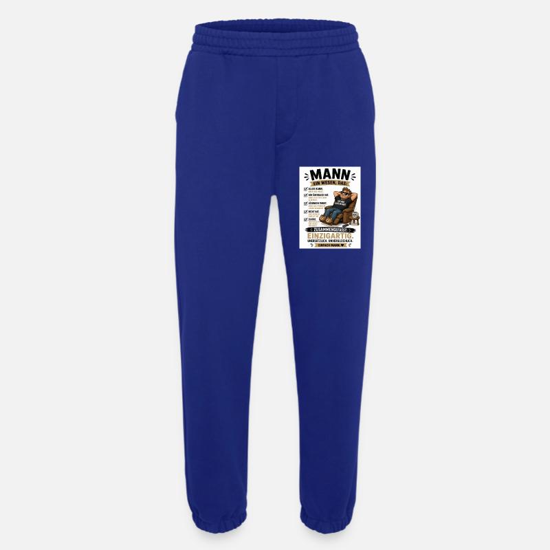 Mann: Einzigartig, unverwechselbar - Heavyweight Jogginghose - made by SPREAD - Iconic Blue