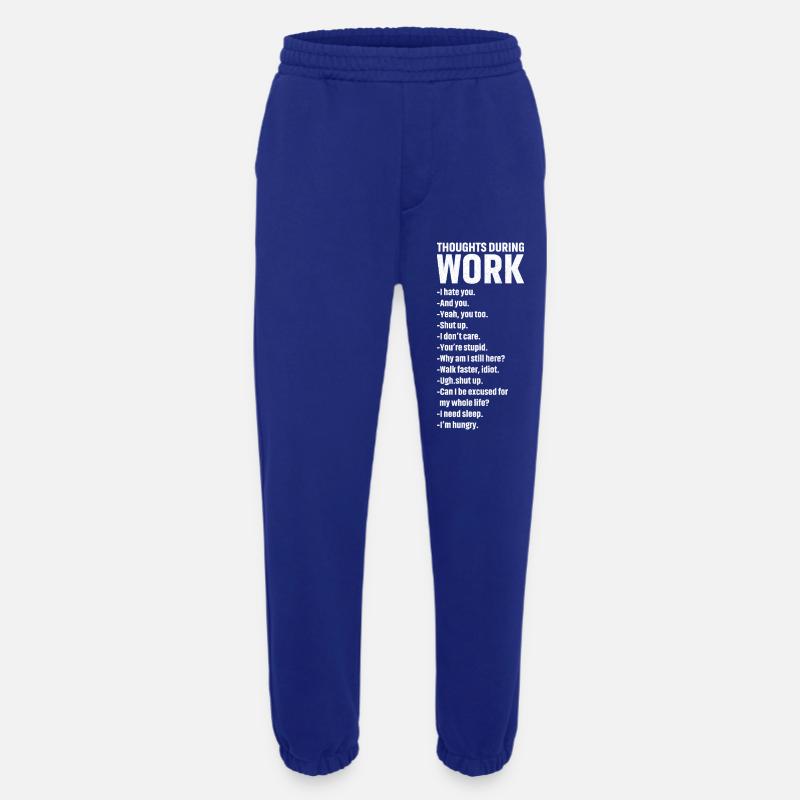 thoughts during work - Heavyweight Jogginghose - made by SPREAD  - Iconic Blue