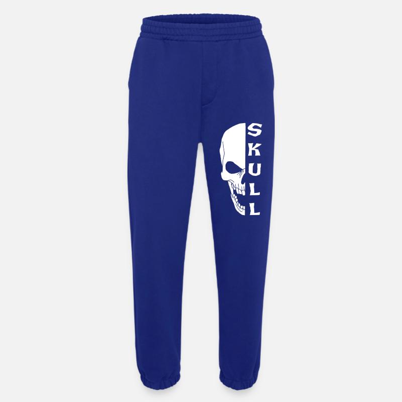 Der weiße Schädel - Heavyweight Jogginghose - made by SPREAD  - Iconic Blue