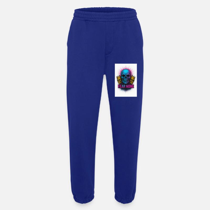 Kühner Schädel mit Kronen Tintendesign - Heavyweight Jogginghose - made by SPREAD - Iconic Blue