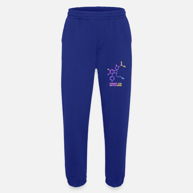 Psychedelic Molecular Art LSD - Heavyweight Jogging Pants - made by SPREAD  - Iconic Blue