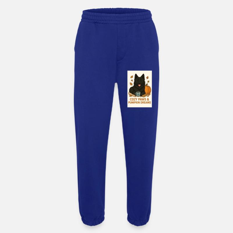 Cozy Paws and Pumpkin Dreams - Heavyweight Jogging Pants - made by SPREAD - Iconic Blue