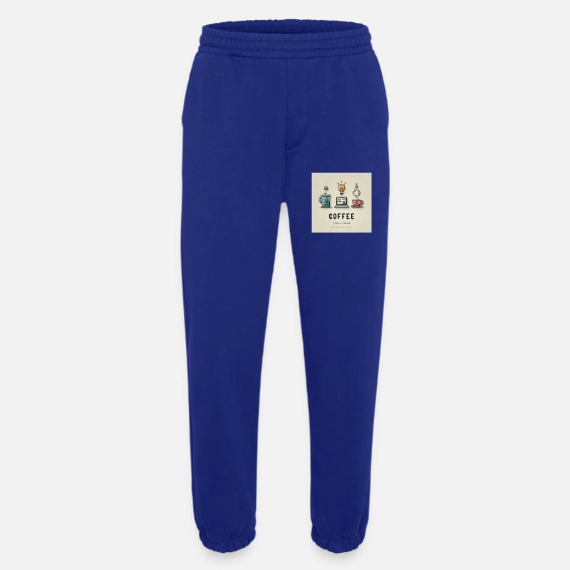 Coffee Code Design - Heavyweight Jogging Pants - made by SPREAD  - Iconic Blue