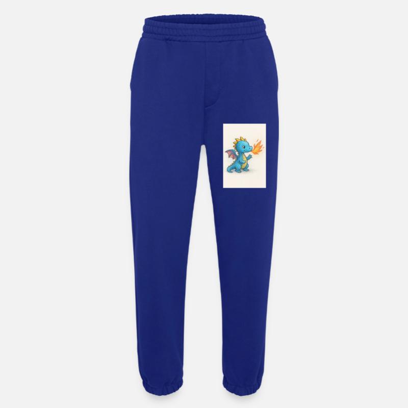 Blauer Drachenfunke Atemfeuer - Heavyweight Jogginghose - made by SPREAD  - Iconic Blue